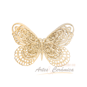 Mariposas en madera grabadas x 3 piezas