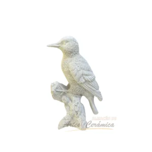 Pájaro en base marmolina