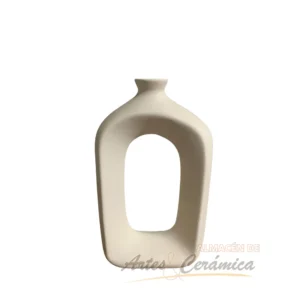 Jarrón cuadrado cerámica