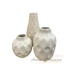 Jarrón trio cerámica
